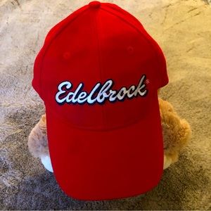 Edelbrock Hat Cap Red Strap Back Adjustable Casual Men